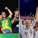 Vittor Sales/ Divulgação Campanha Flávio Bolsonaro Ricardo Stucker/ Divulgação Campanha Lula