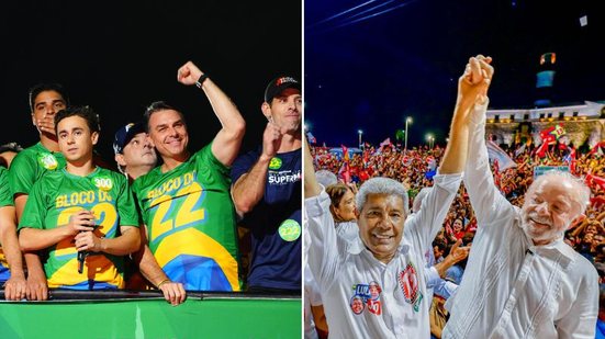 Vittor Sales/ Divulgação Campanha Flávio Bolsonaro Ricardo Stucker/ Divulgação Campanha Lula