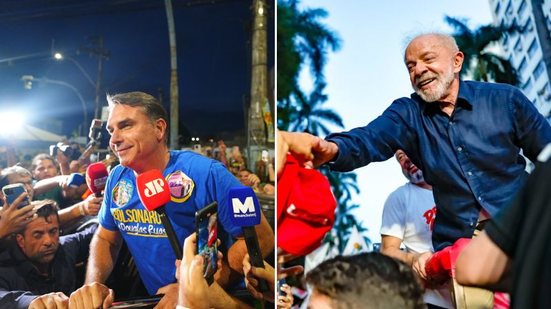 Charles Vieira/Campanha Flávio Bolsonaro e Ricardo Stuckert/Campanha de Lula