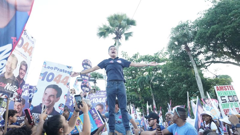 ACM Neto ataca Jerônimo Rodrigues em caminhada no Campo Grande: \u0022Não tem limites nas mentiras\u0022