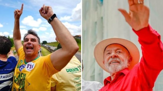 Vittor Sales/Campanha de Flávio Bolsonaro e Ricardo Stuckert/Campanha de Lula
