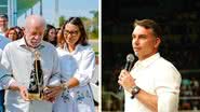 Ricardo Stuckert/Campanha de Lula e Charles Vieira/Campanha de Flávio Bolsonaro