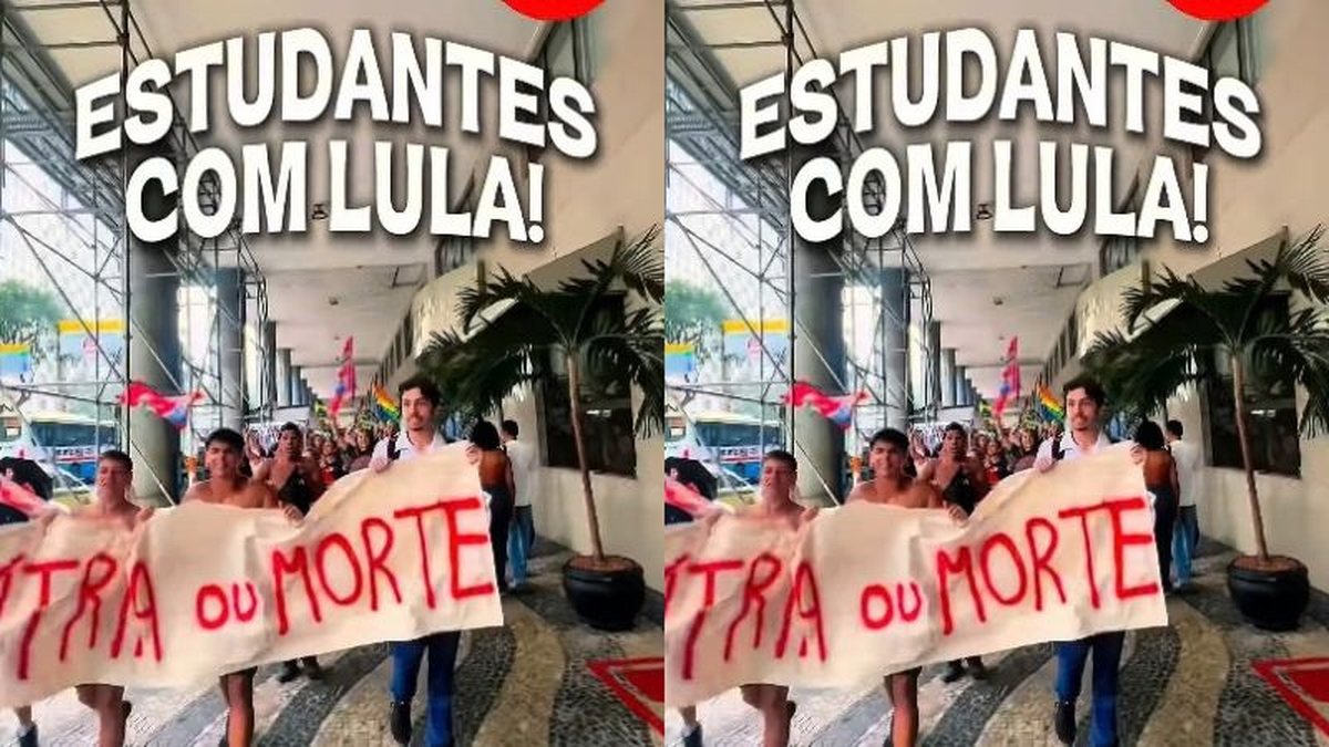 VÍDEO: Estudantes fazem ato pró-Lula no centro do Rio de Janeiro: "Pátria ou morte"