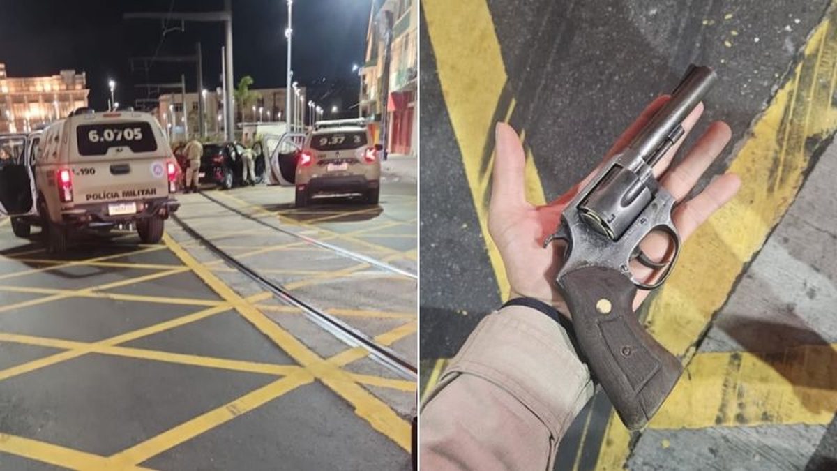 Suspeitos de arrastão fogem da polícia, batem carro em estrutura do VLT na Calçada e acabam presos