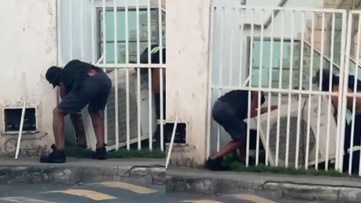 Bandidos invadem loja e roubam ar-condicionado em Stella Maris; veja vídeo