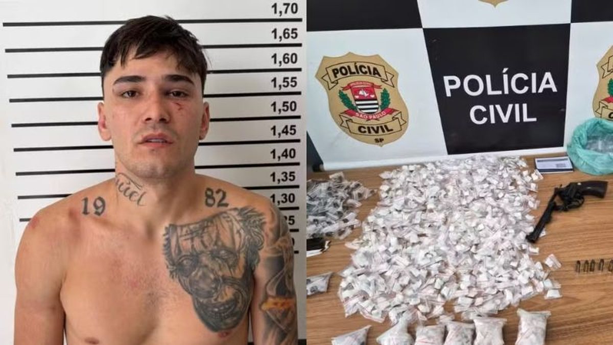Traficante é preso após morder e dar socos em policiais durante operação contra esquema de 'disk-drogas' - Foto