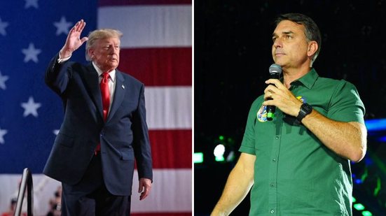 Reprodução / Instagram e Divulgação Campanha de Flávio Bolsonaro