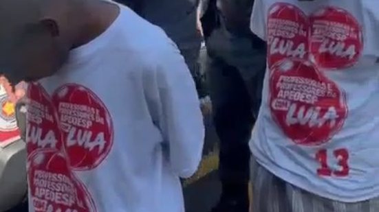 Agressões e camisetas de Lula: PMs são investigados em SP - Reprodução: PM-SP