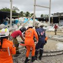 Imagem Desabamento de marquise em empresa de reciclagem deixa dois mortos e cinco feridos