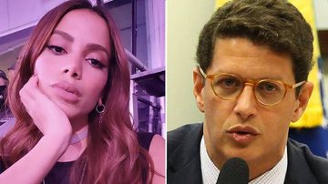 Imagem Anitta bloqueia ex-ministro Salles em rede social; entenda o caso
