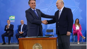 Bolsonaro e Milton Ribeiro - Cleber Caetano/PR