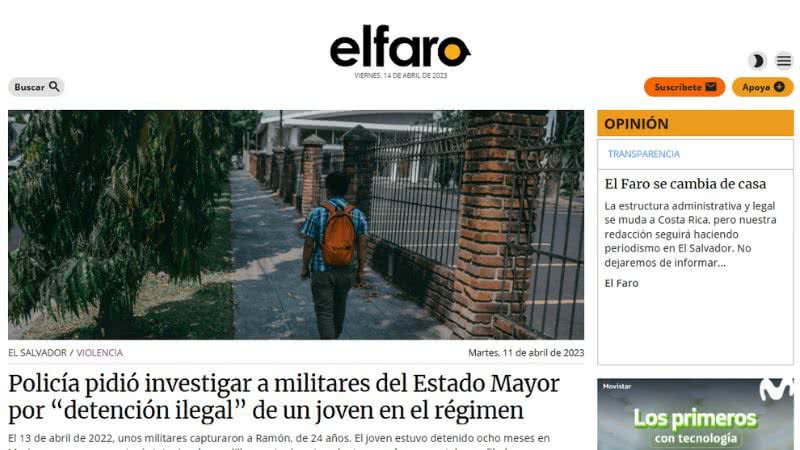 Imagem Maior jornal de El Salvador denuncia ameaças do governo e se muda para Costa Rica