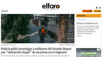 Imagem Maior jornal de El Salvador denuncia ameaças do governo e se muda para Costa Rica