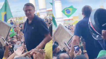 Bolsonaro e apoiadores em Cuiabá - Reprodução: Instagram