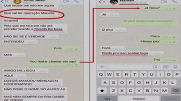 Troca de mensagens entre Jomar Bittencourt Júnior e Maxwell Corrêa, o Suel, em 2019 - Reprodução