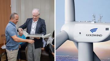 Montagem/Prefeitura de Camaçari/Josué Silva e Divulgação/Goldwind