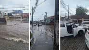 Imagem Já é tradição: Via principal de Lauro de Freitas alaga após chuva nesta quarta (24); ASSISTA