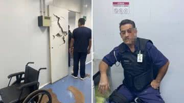 Imagem VÍDEO: Pacientes depredam UPA e agridem vigilante por falta de atendimento