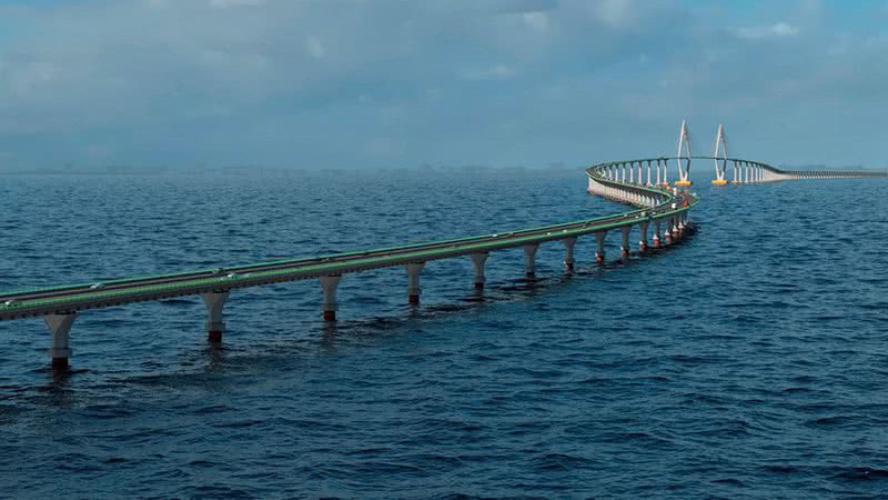 Divulgação / Consórcio Ponte Salvador-Itaparica