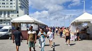 Movimentação no Farol da Barra neste sábado (19)