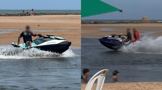 Imagem Imprudência nas águas: Jet skis em alta velocidade colocam banhistas em risco em Barra do Jacuípe