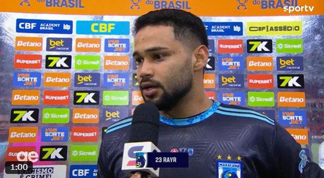 Imagem Goleiro de clube nordestino faz forte desabafo após derrota para o Inter pela Copa do Brasil; assista