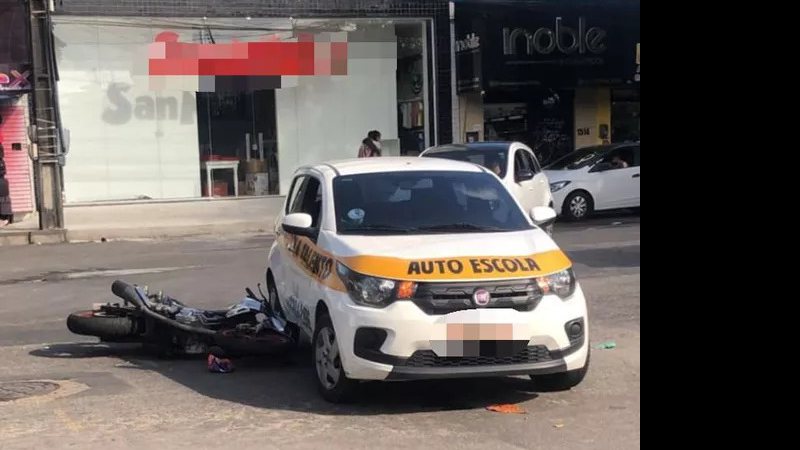 Imagem Motociclista é atingido por carro de autoescola em Fortaleza