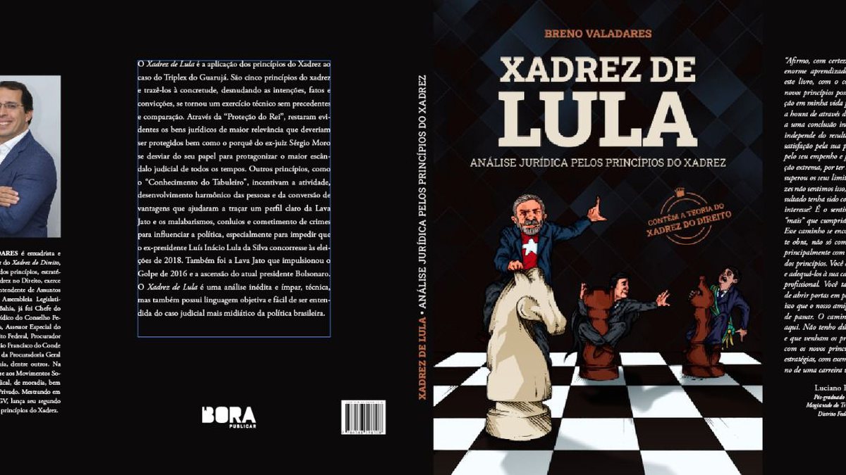 Livro 'O Xadrez de Lula' é lançado no próximo sábado (13), em Salvador