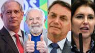 Foto Ciro: Divulgação | Foto Lula: Ricardo Stuckert | Foto Bolsonaro: Alan Santos/PR | Foto Tebet: Jefferson Rudy/Agência Senado