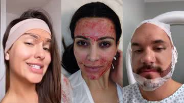 Reprodução: Instagram @thaisbraz/@kimkardashian/@eliezer