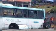 Imagem Vídeo: ônibus perde duas rodas traseiras durante trajeto