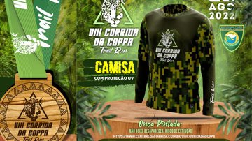 Imagem Corrida da Coppa lança medalha produzida com madeira de apreensão e camisa longa UV