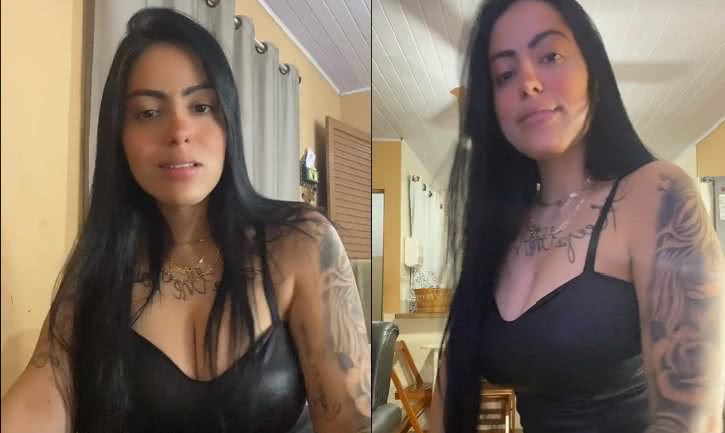 A ré compartilhava o cotidiano em prisão domiciliar no interior de SP - Reprodução: Tik tok