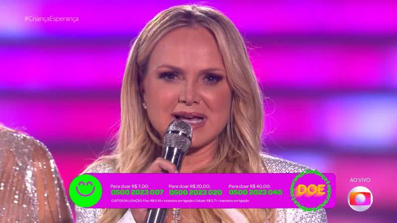 Eliana aproveita audiência da Globo e promove emissora concorrente ao vivo