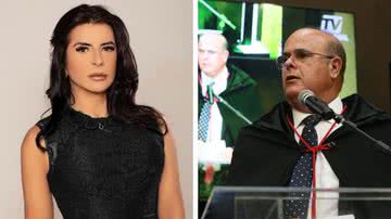 À direita, a advogada Adriana Mangabeira Wanderley, e à esquerda, o desembargador Fernando Tourinho