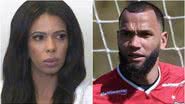 A fotógrafa Fabiana Coelho de Sousa e o goleiro Éverson - Foto: Reprodução/TV Globo e Pedro Souza/Atlético-MG