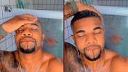 Imagem “Achei que tava com dor”: Após sensualizar no banho, Davi vira chacota na web