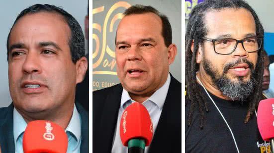Paulo Azevedo, Joilson Cesar e Domingos Júnior / BNEWS
