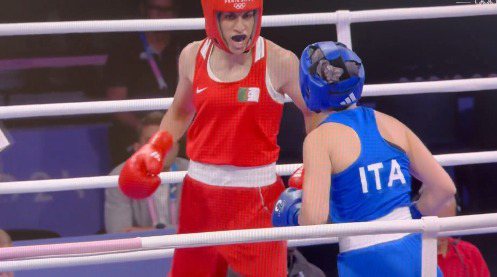Imagem Olimpíadas Paris: Boxeadora italiana abandona luta contra argelina reprovada em teste de gênero; assista