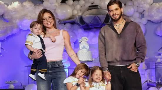 Virginia e Zé Felipe celebram juntos o último mesversário de José Leonardo