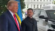 Imagem Trump tem reação inesperada ao ver novo visual de Zelensky