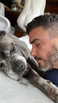 André Marques tem atitude emocionante para ajudar cachorrinha idosa