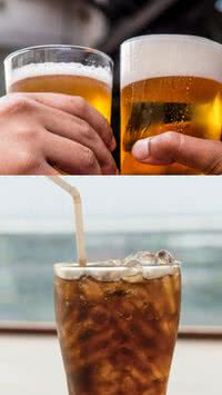 Cerveja ou refrigerante? Qual das duas bebidas tem mais açúcar?