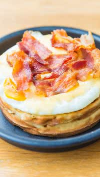 Receita de rabanada salgada com bacon