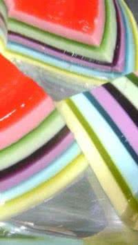 Receita Gelatina colorida com camadas