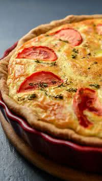 Receita de quiche light para o verão