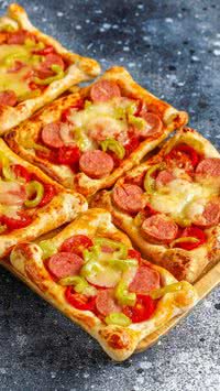 Receita de pizza de pão de forma