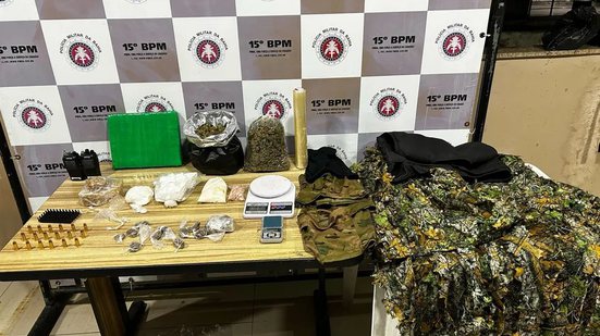 Policiais realizavam patrulhamento na região com a Operação Garra de Arquimedes - Divulgação / PC