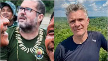 Montagem / Divulgação/Funai e Reprodução Twitter/@domphillips