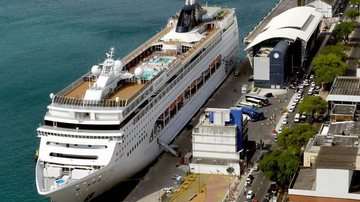 Temporada de cruzeiros marítimos em Salvador foi retomada em dezembro mas pode ser suspensa em razão da Covid-19 - Divulgação